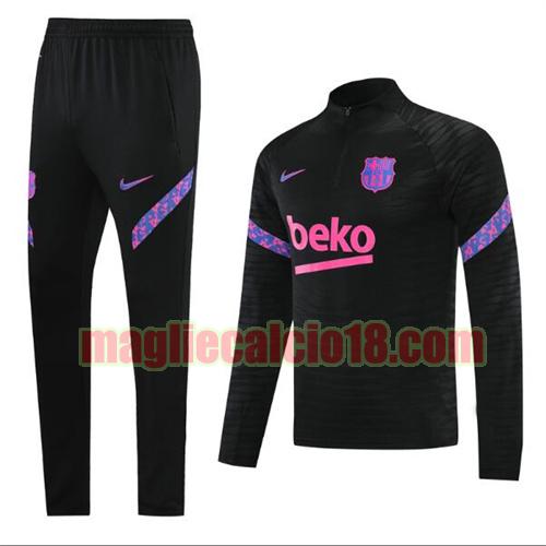 abbigliamento sportivo pullover barcellona 2021-22 nero