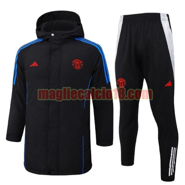 cotton padded clothes manchester united 2024 2025 nero completo