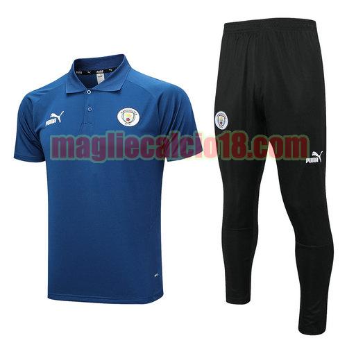 formaziones polo manchester city 2023-2024 completo blu zaffiro