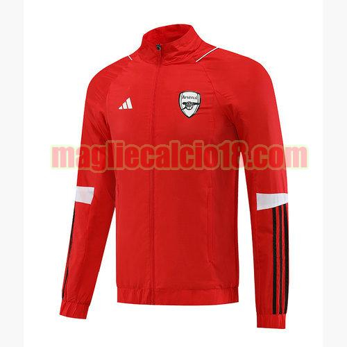 giacca a vento arsenal 2023-2024 rosso