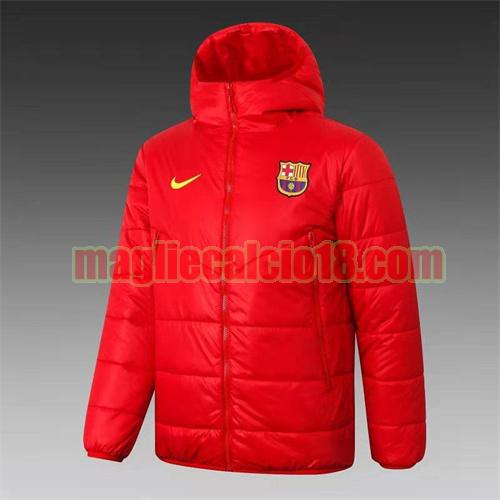 giacca in felpa di cotone giacca a poco prezzo barcellona 2021-2022 nike rosso con cappuccio