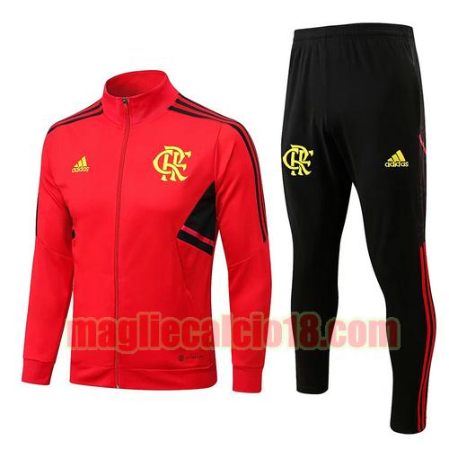 giacca sportiva con zip flamengo 2022-2023 rosso