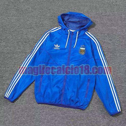 giacche a vento calcio argentina 2024-2025 blu