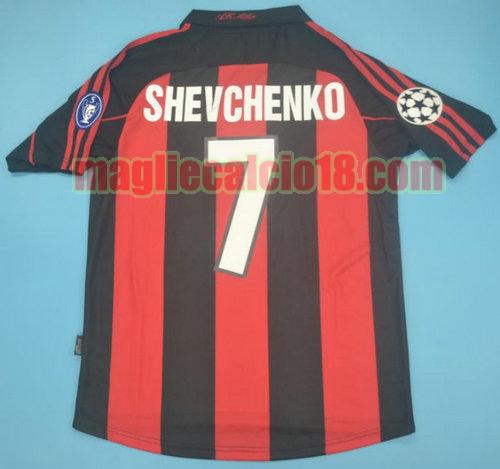 maglia ac milan 2000-2002 prima divisa shevchenko 7