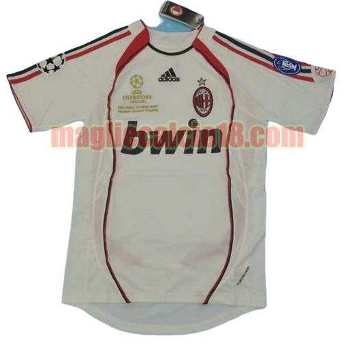 maglia ac milan 2006-2007 seconda divisa manica corta--