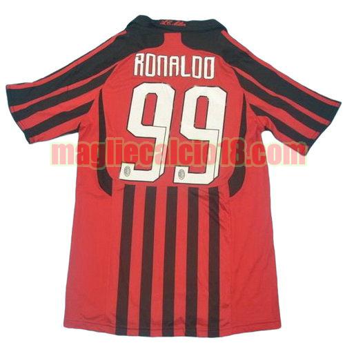 maglia ac milan 2007-2008 prima divisa ronaldo 99