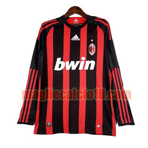 maglia ac milan 2008-2009 manica lunga prima