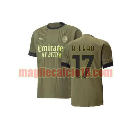 maglia ac milan 2022-2023 terza r.leao 17