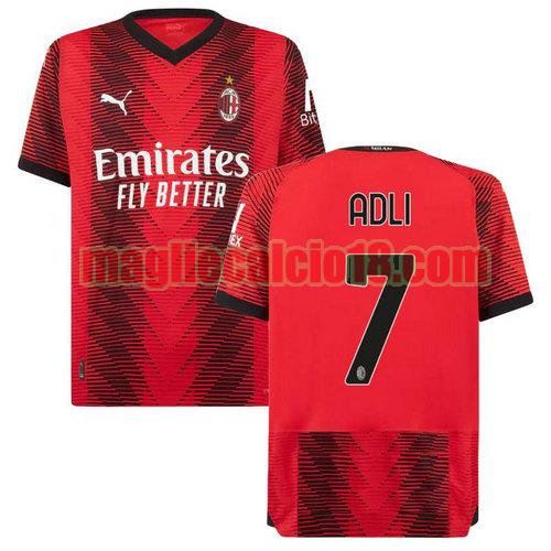 maglia ac milan 2023-2024 adli 7 prima