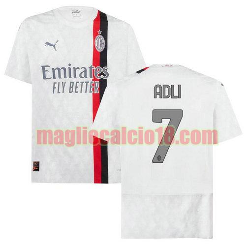 maglia ac milan 2023-2024 adli 7 seconda