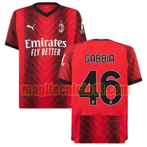 maglia ac milan 2023-2024 gabbia 46 prima