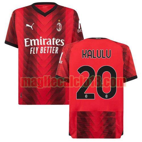 maglia ac milan 2023-2024 kalulu 20 prima