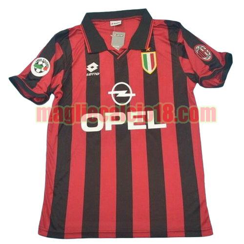 maglia ac milan lega 1996 prima divisa manica corta