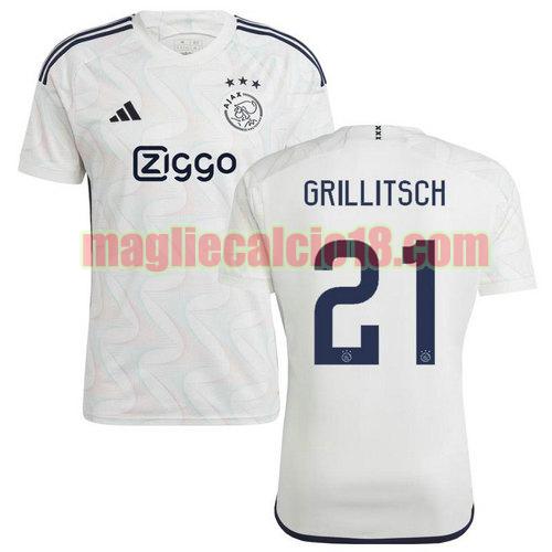 maglia afc ajax 2023-2024 grillitsch 21 seconda