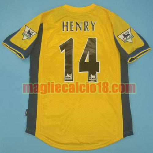 maglia arsenal 2000-2001 seconda divisa henry 14