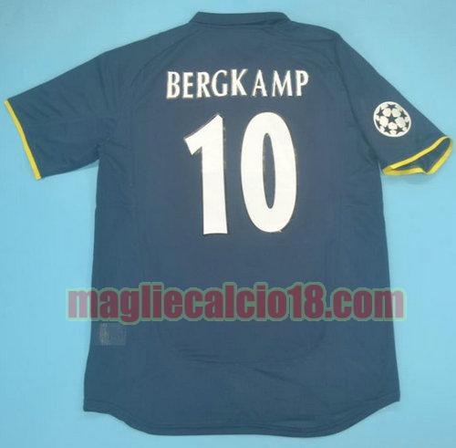 maglia arsenal 2000-2002 seconda divisa bergkamp 10