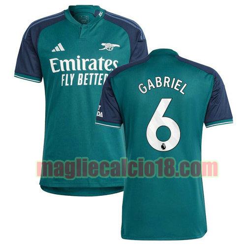 maglia arsenal 2023-2024 gabriel 6 terza