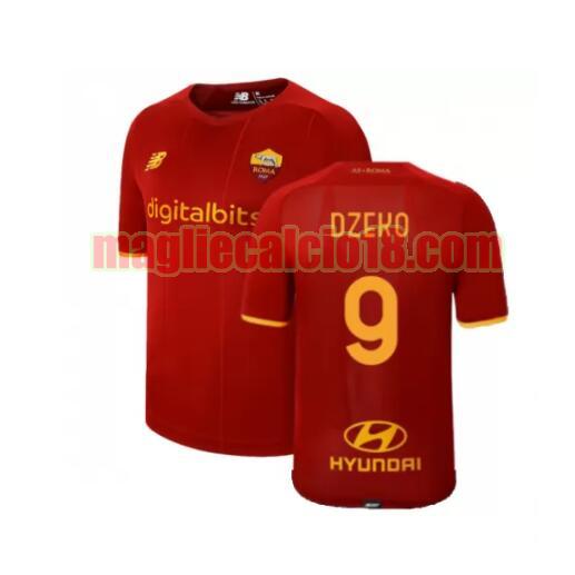 maglia as roma 2021-2022 prima dzeko 9