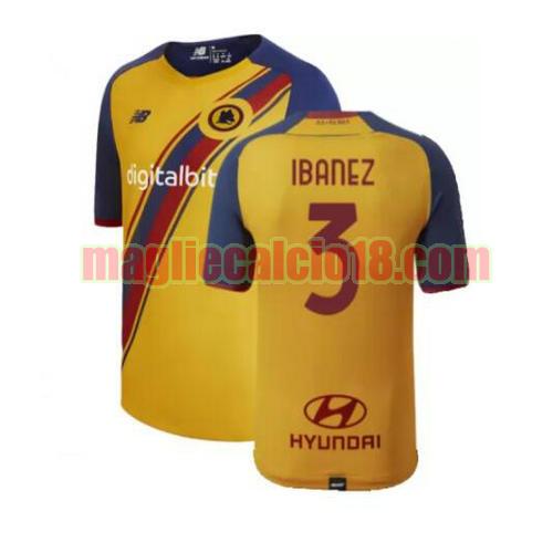 maglia as roma 2021-2022 terza ibanez 3