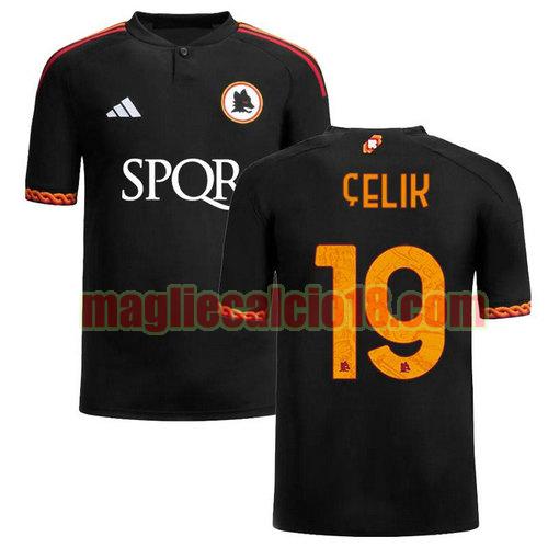 maglia as roma 2023-2024 celik 19 terza