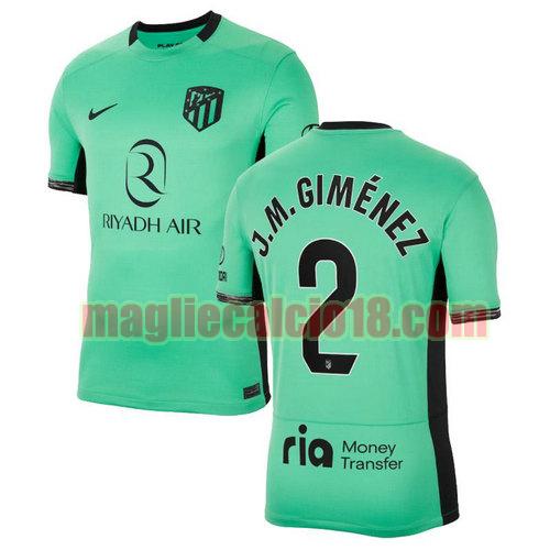 maglia atletico madrid 2023-2024 j.m. gimenez 2 terza