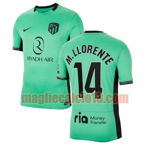 maglia atletico madrid 2023-2024 m. llorente 14 terza