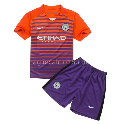 terza maglia manchester city bambino 2016-2017