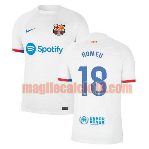 maglia barcellona 2023-2024 romeu 18 seconda