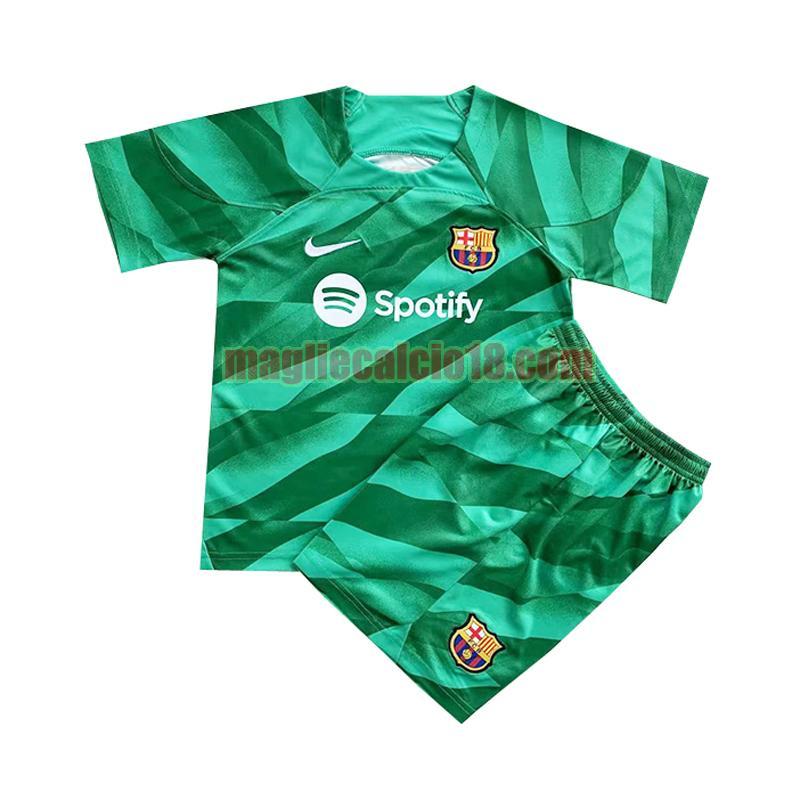 maglia barcellona 2023-2024 verde bambino portiere