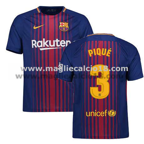 maglia barcellona Pique prima divisa 2018-2018