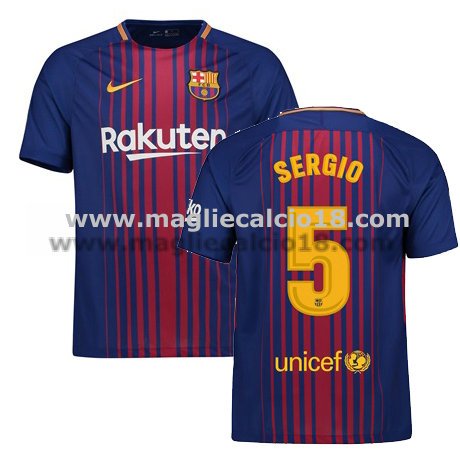 maglia barcellona Sergio prima divisa 2018-2018