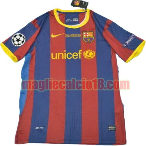 maglia barcellona ucl 2010-2011 prima divisa manica corta