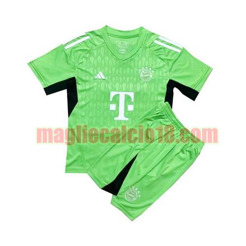 maglia bayern munich 2023-2024 bambino verde portiere