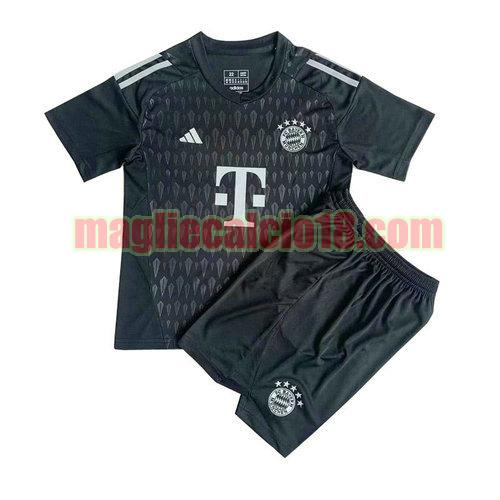 maglia bayern munich 2023-2024 nero bambino portiere