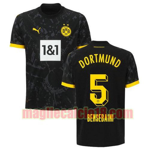 maglia borussia dortmund 2023-2024 bensebaini seconda