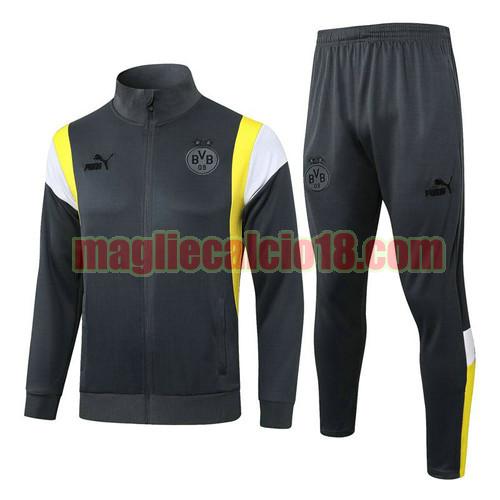 maglia borussia dortmund 2023-2024 grigio scuro a231124