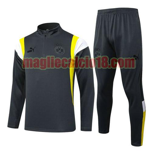 maglia borussia dortmund 2023-2024 grigio scuro a231139