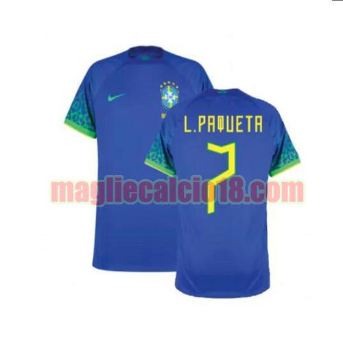 maglia brasile 2022 seconda l.paqueta 7