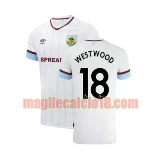 maglia burnley fc 2021-2022 seconda westwood 18