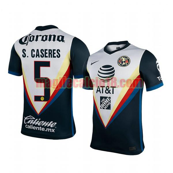 maglia club america 2020-2021 seconda santiago caseres 5