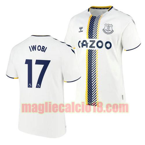 maglia everton 2021-2022 terza alex iwobi 17