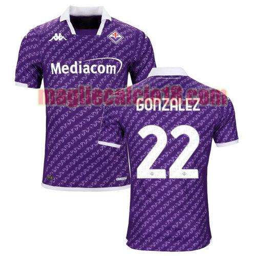 maglia fiorentina 2023-2024 gonzalez 22 prima