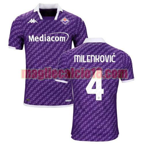 maglia fiorentina 2023-2024 milenkovic 4 prima