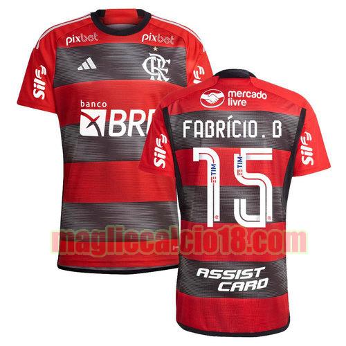 maglia flamengo 2023-2024 fabricio b 15 prima