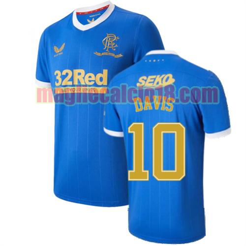 maglia glasgow rangers 2021-2022 prima davis 10