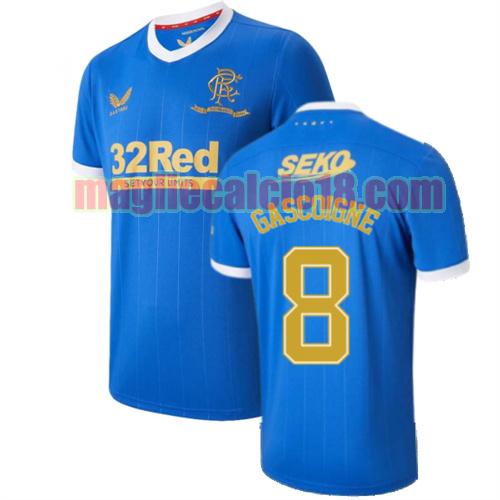 maglia glasgow rangers 2021-2022 prima gascoigne 8