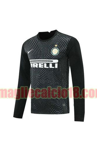 maglia inter milan 2020-2021 portiere nero manica lunga