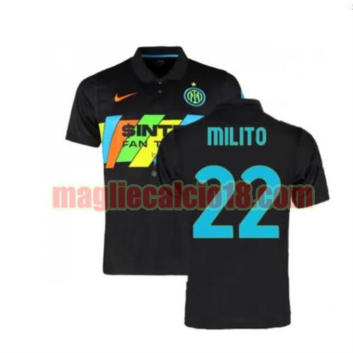 maglia inter 2021-2022 terza milito 22