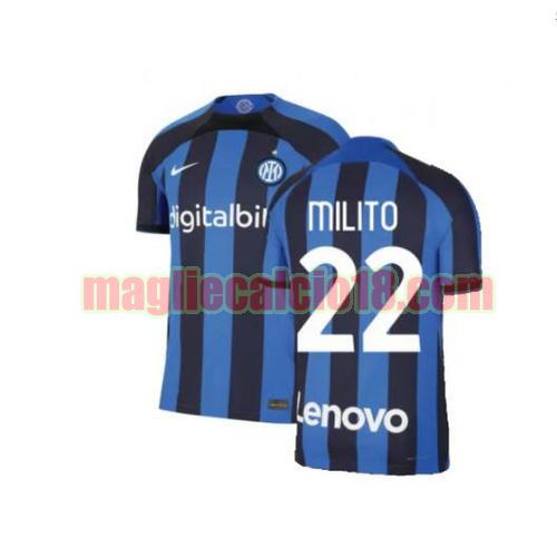 maglia inter milan 2022-2023 prima milito 22