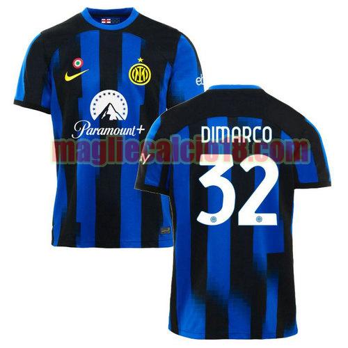 maglia inter milan 2023-2024 dimarco 32 prima